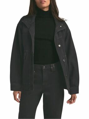 Favorite Daughter Black Oversized Jacket